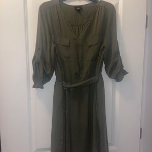 Olive green dress